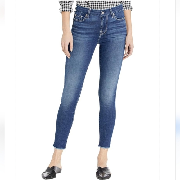 7 For All Mankind Skinny Ankle Jeans - Picture 1 of 12